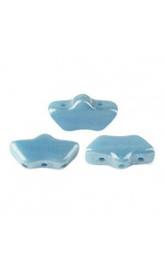 Les perles par Puca® Delos beads Opaque aqua luster 63020/14400